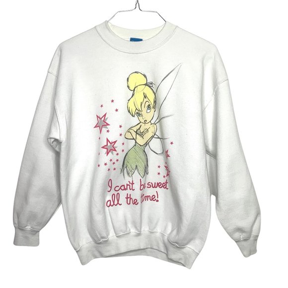 Disney Other - Tinkerbell Retro Fleece Sweatshirt Vintage Youth